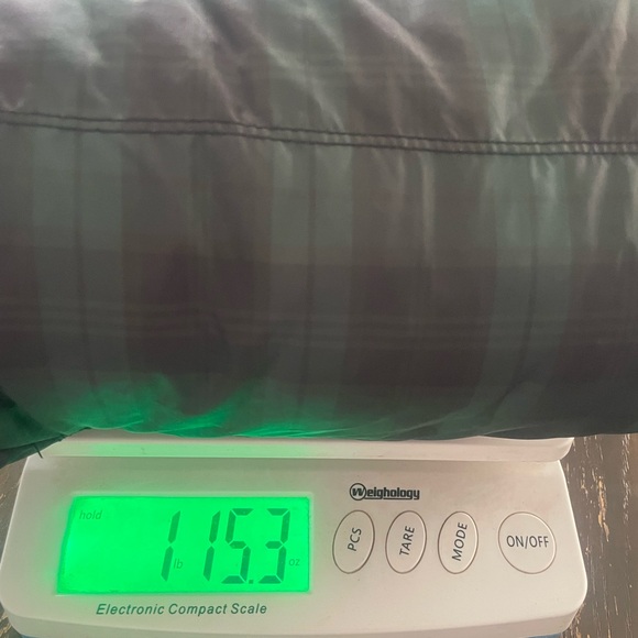 Y2K American Eagle Goose down Plaid Green/Black Women's puffer jacket SizeXL - Picture 5 of 5